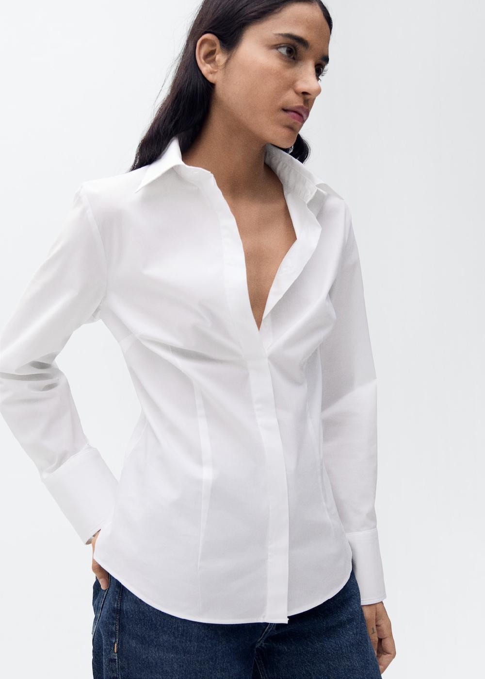 Mango Camicia avvitata cotone