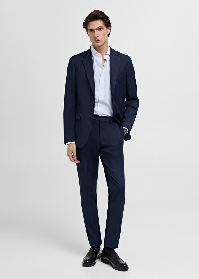 Mango Camicia Completo Righe Collo Contrasto