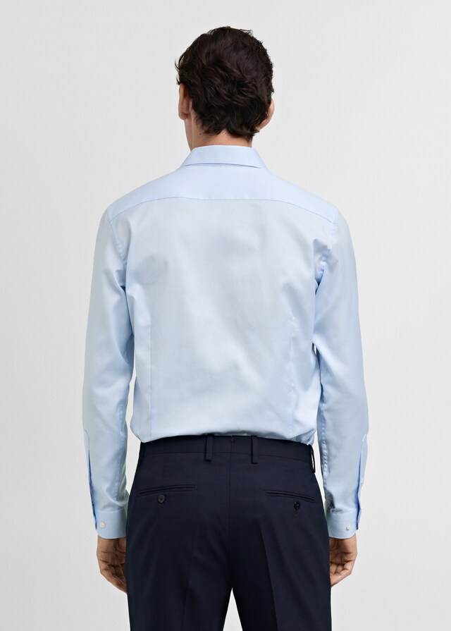 Mango Camicia Completo Slim-fit Cotone Popeline