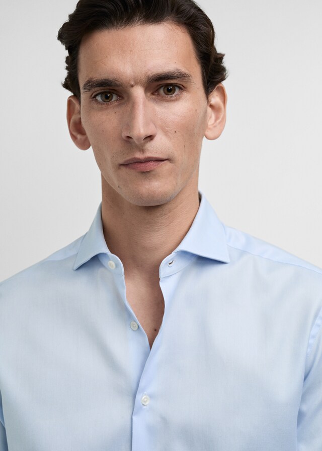 Mango Camicia Completo Slim-fit Cotone Popeline