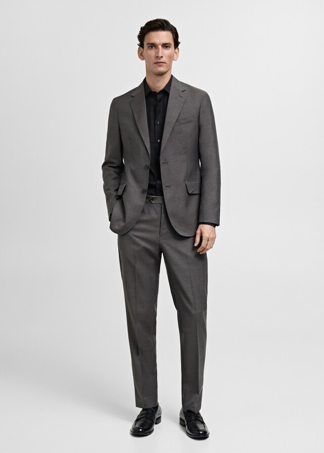 Mango Camicia Completo Slim-fit Cotone Popeline