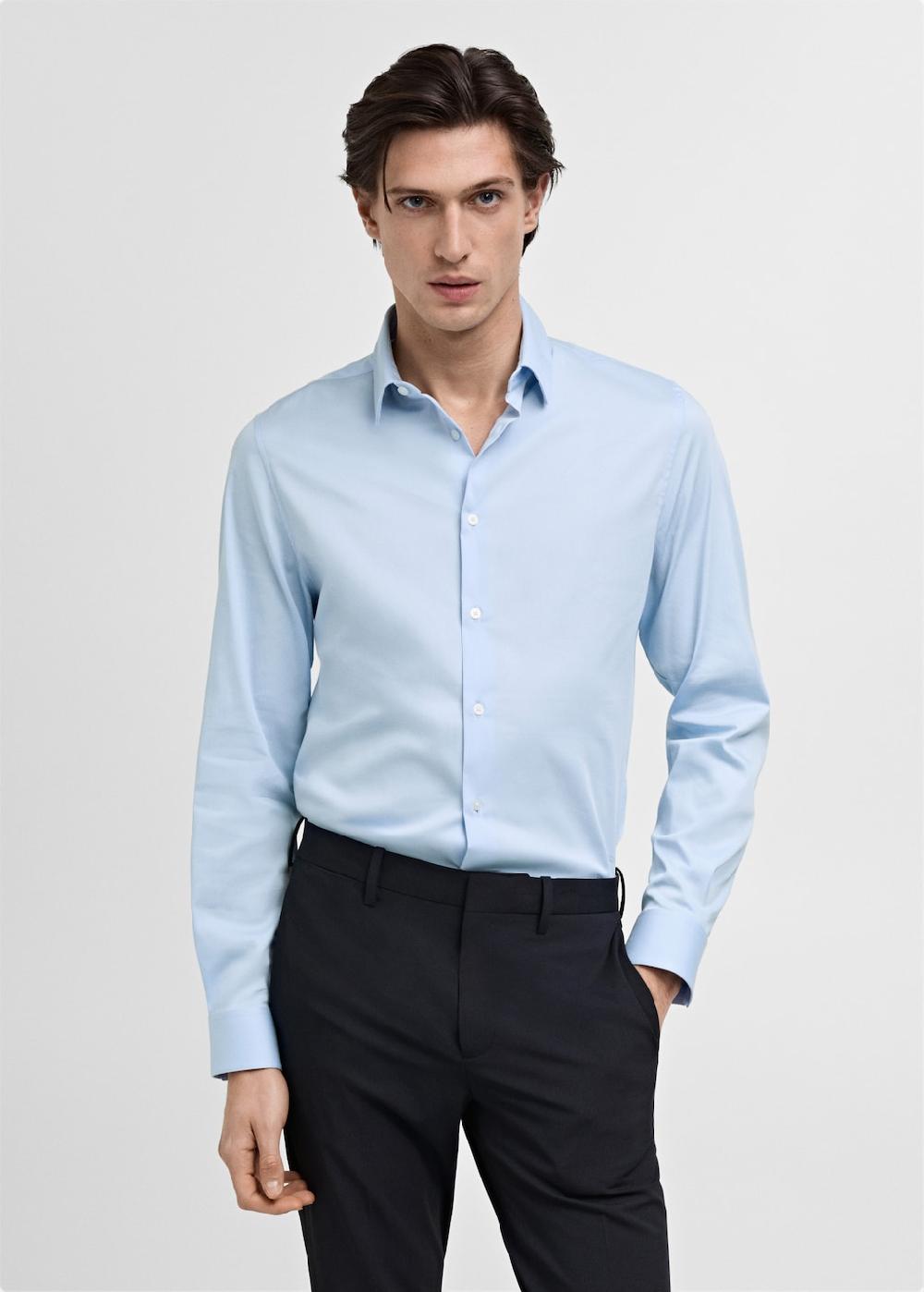 Mango Camicia completo slim fit cotone