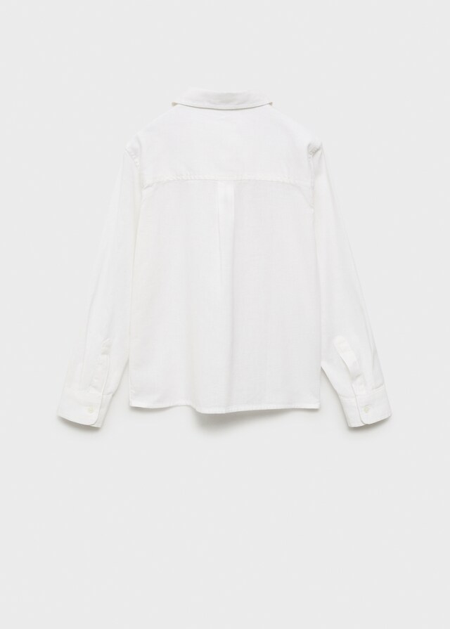 Mango Camicia Cotone E Lino