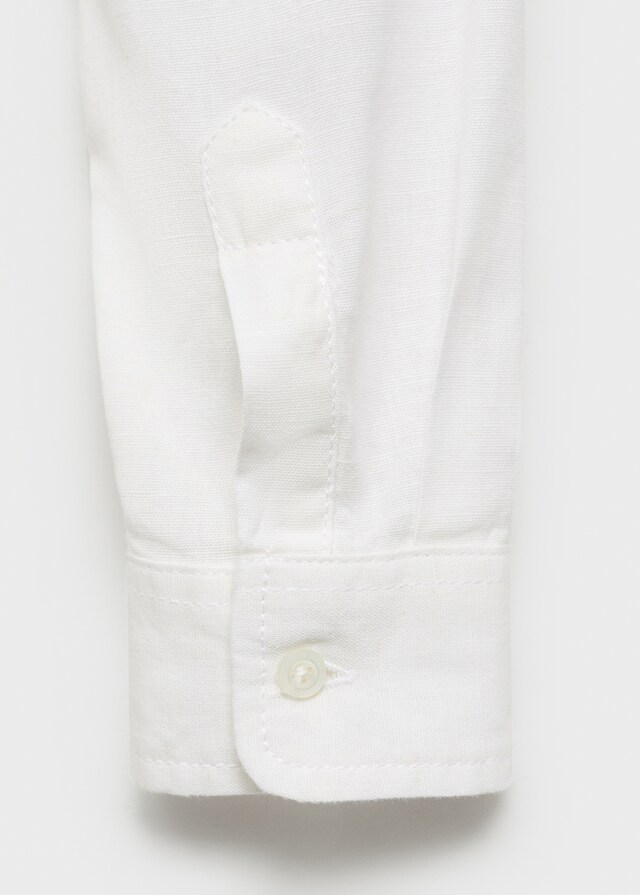 Mango Camicia Cotone E Lino