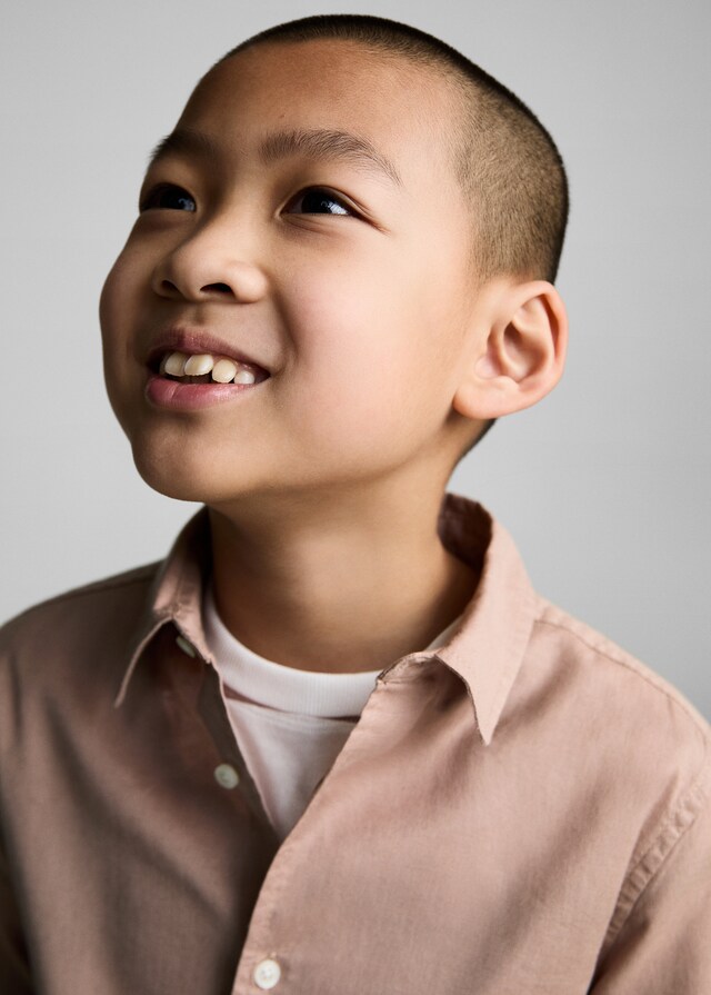 Mango Camicia Cotone E Lino