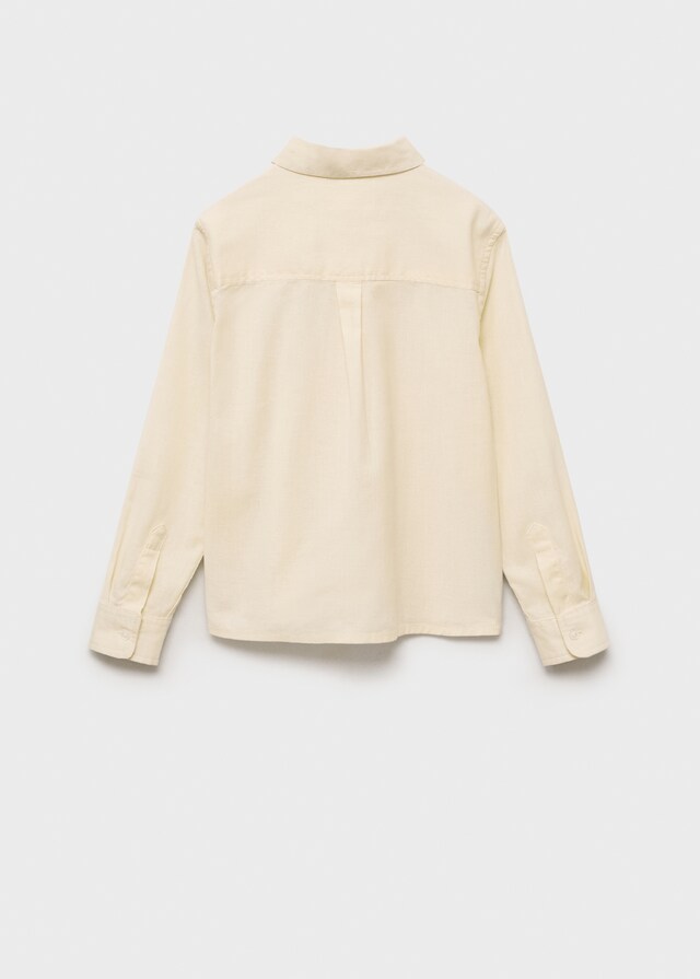 Mango Camicia Cotone E Lino