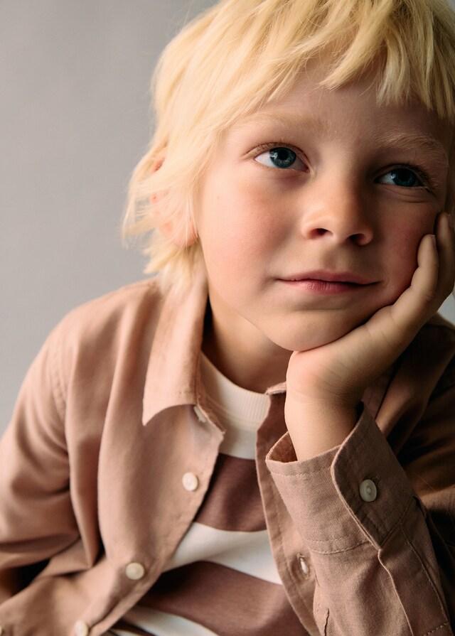 Mango Camicia Cotone E Lino