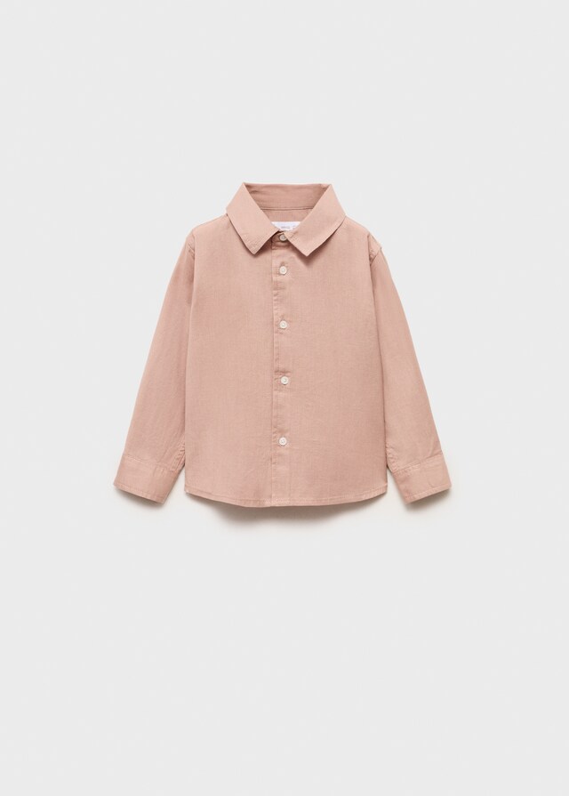 Mango Camicia Cotone E Lino