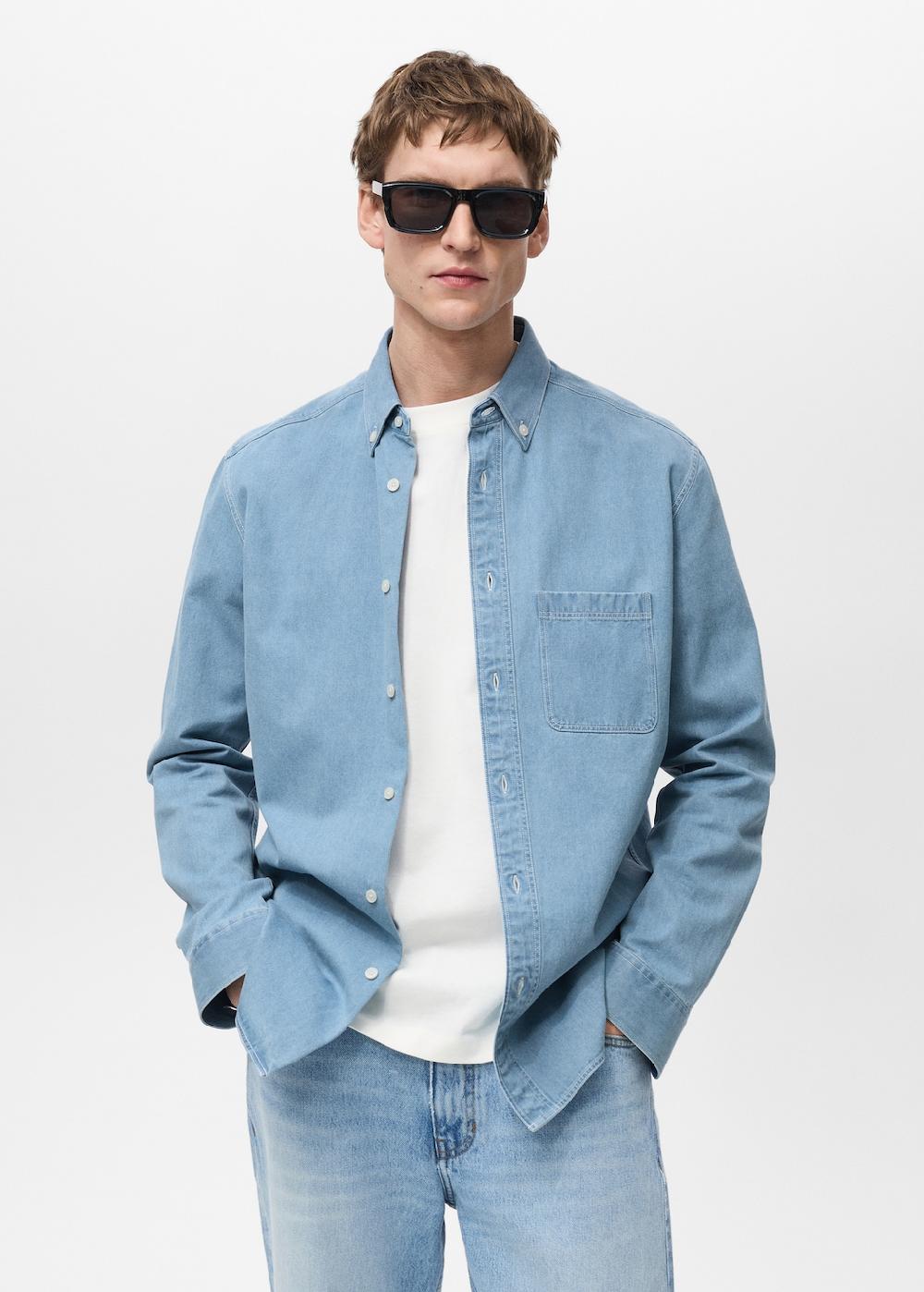 Mango Camicia denim regular-fit