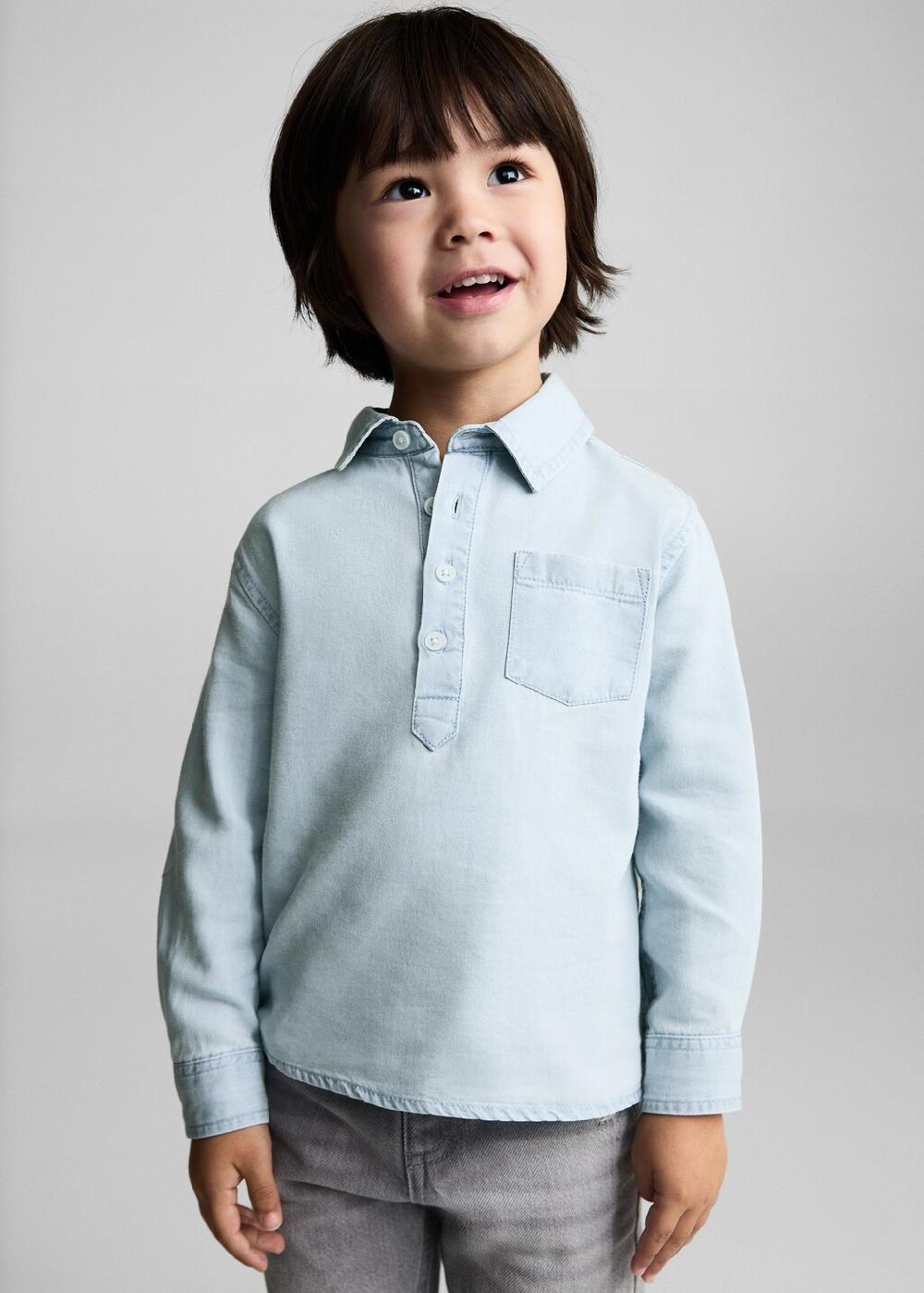 Mango Camicia denim tasca