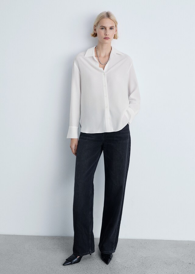 Mango Camicia Fluida Lyocell