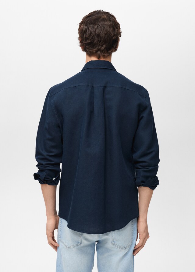 Mango Camicia Lino Classic-fit