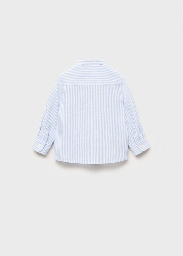 Mango Camicia Lino Righe