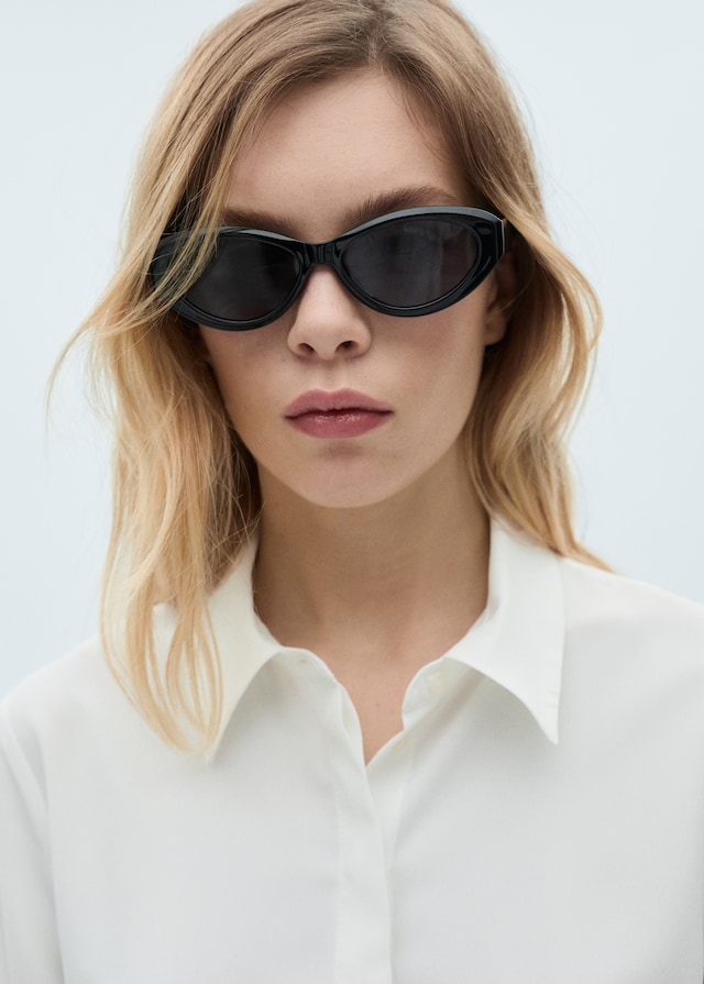 Mango Camicia Maniche Lunghe Fluida