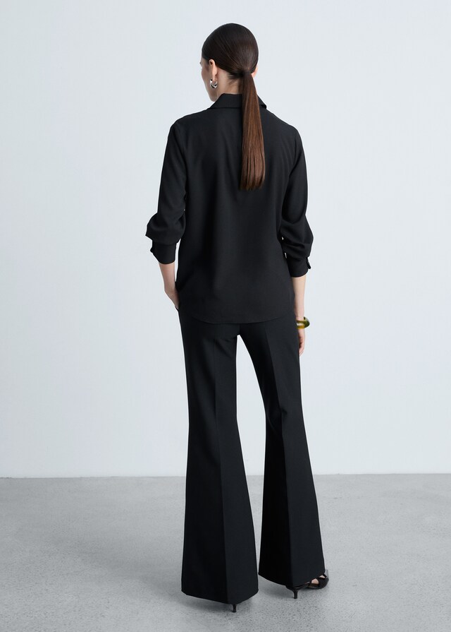 Mango Camicia Maniche Lunghe Fluida