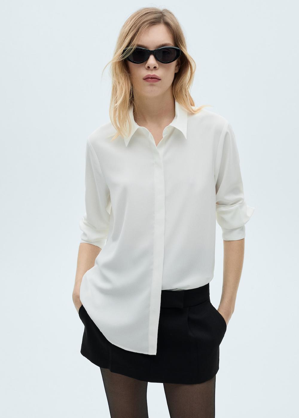 Mango Camicia maniche lunghe fluida