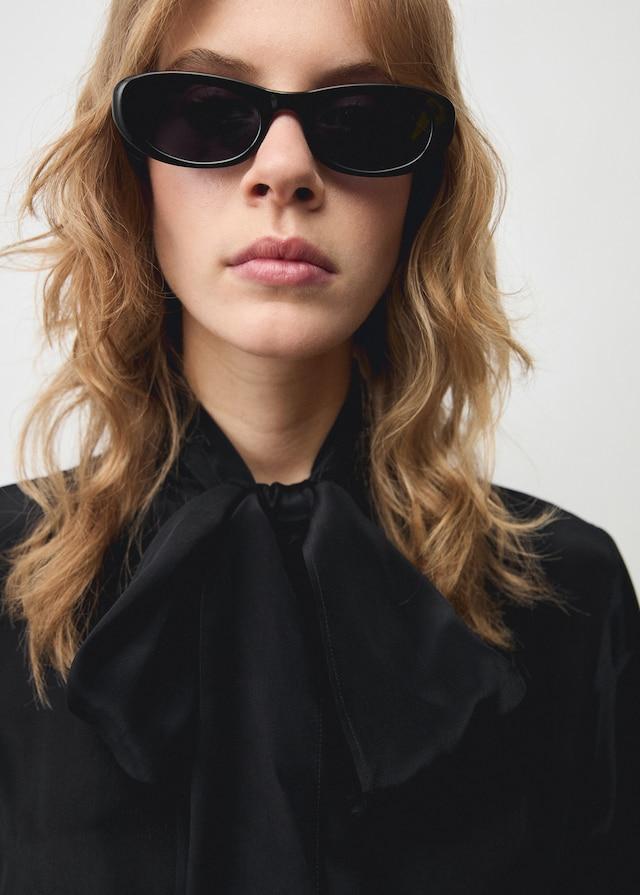 Mango Camicia Raso Fiocco