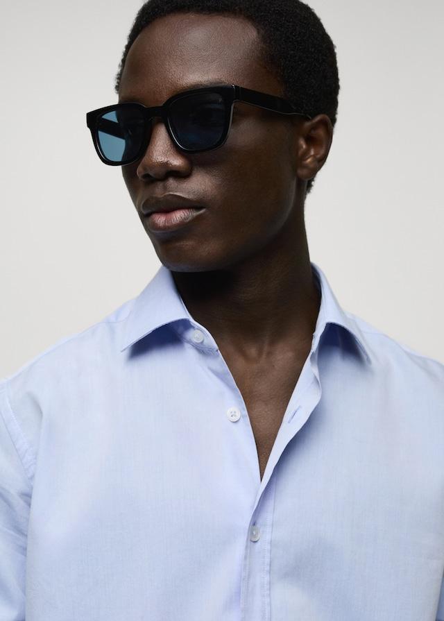 Mango Camicia Regular Fit Cotone Fil-à-fil