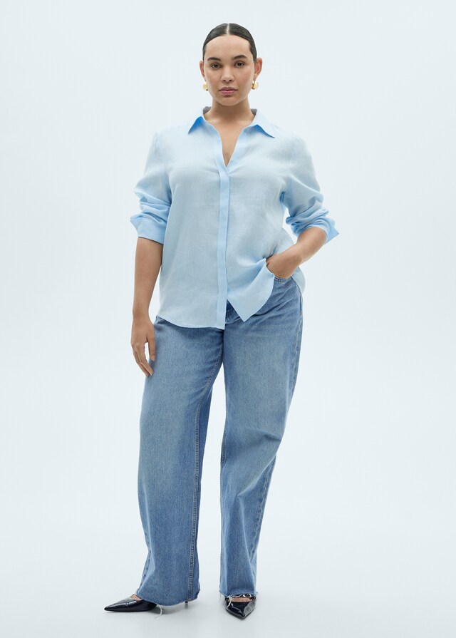 Mango Camicia Regular-fit Lino