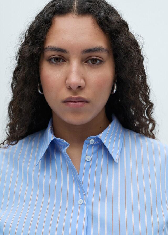 Mango Camicia Regular Misto Cotone Lyocell