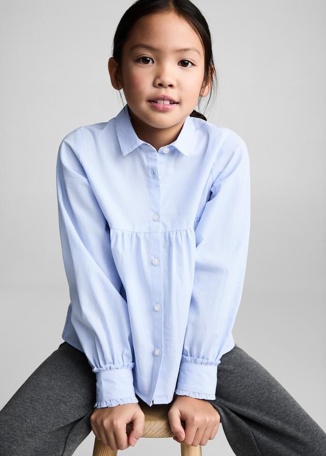 Mango Camicia Righe Volant