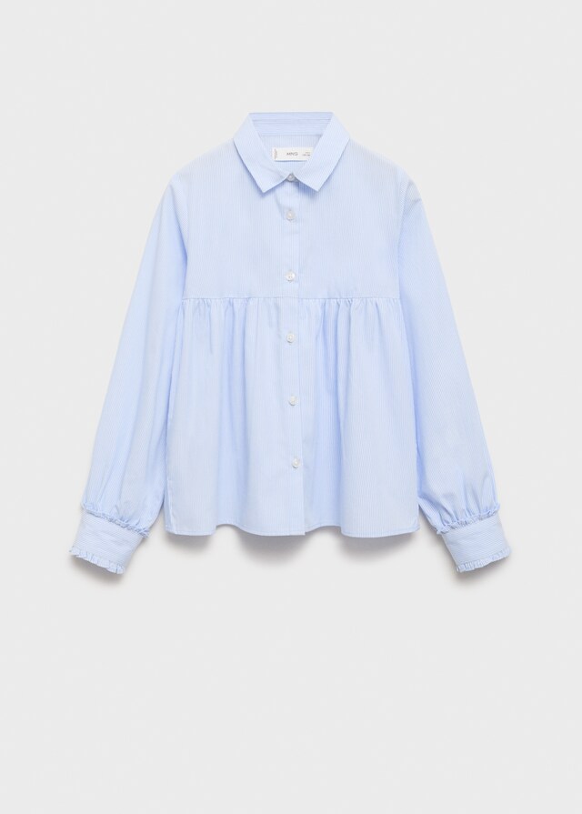Mango Camicia Righe Volant