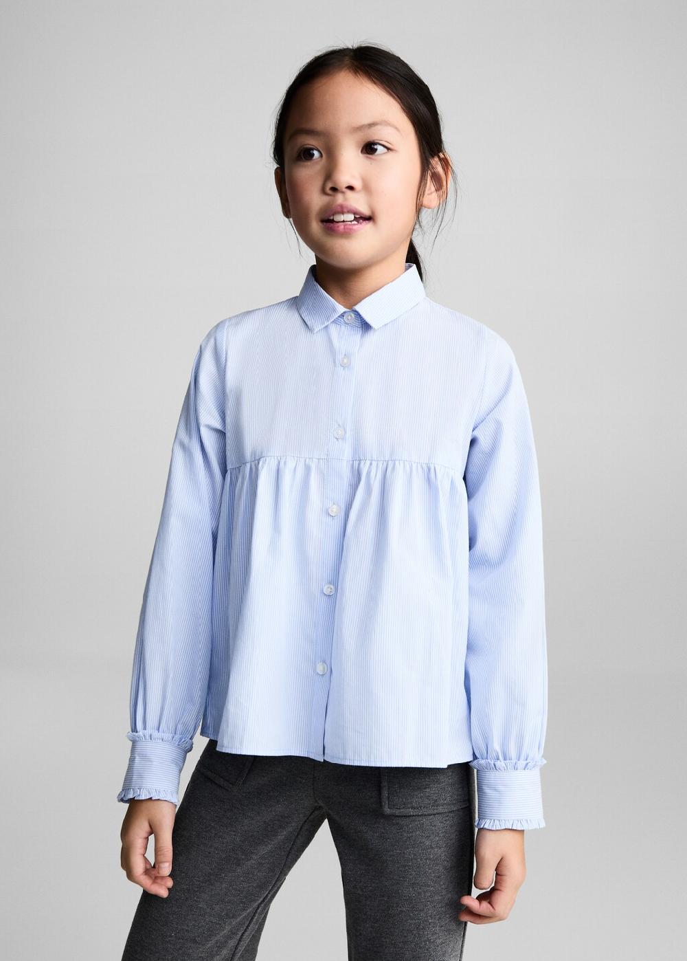 Mango Camicia righe volant