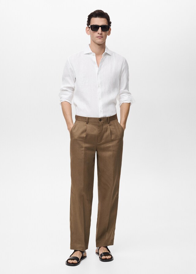 Mango Camicia Slim Fit 100% Lino