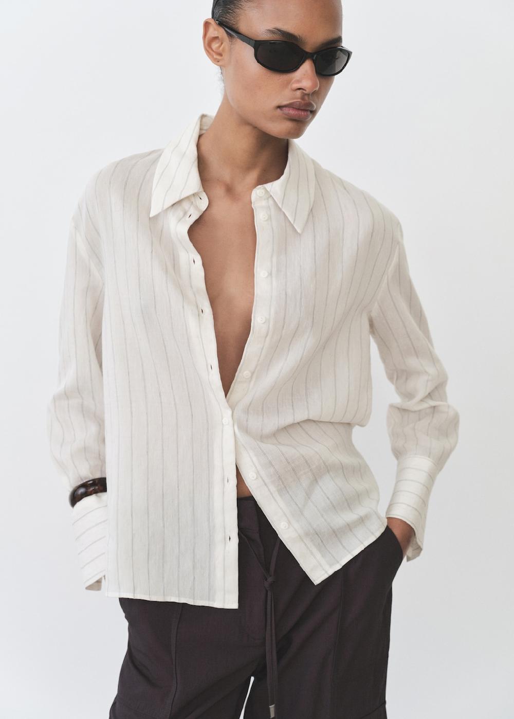 Mango Camicia stampa righe