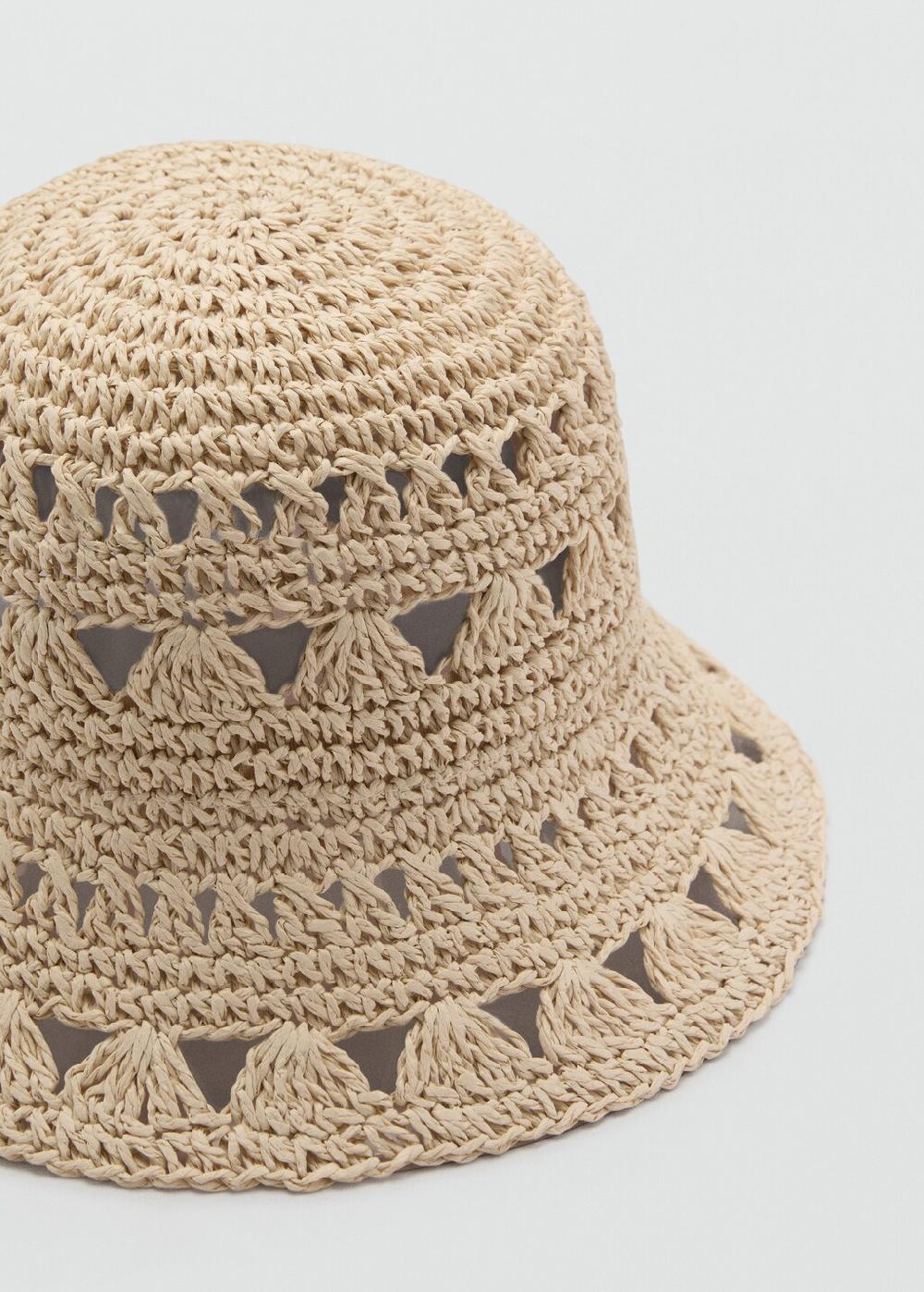 Mango Cappello bucket paglia