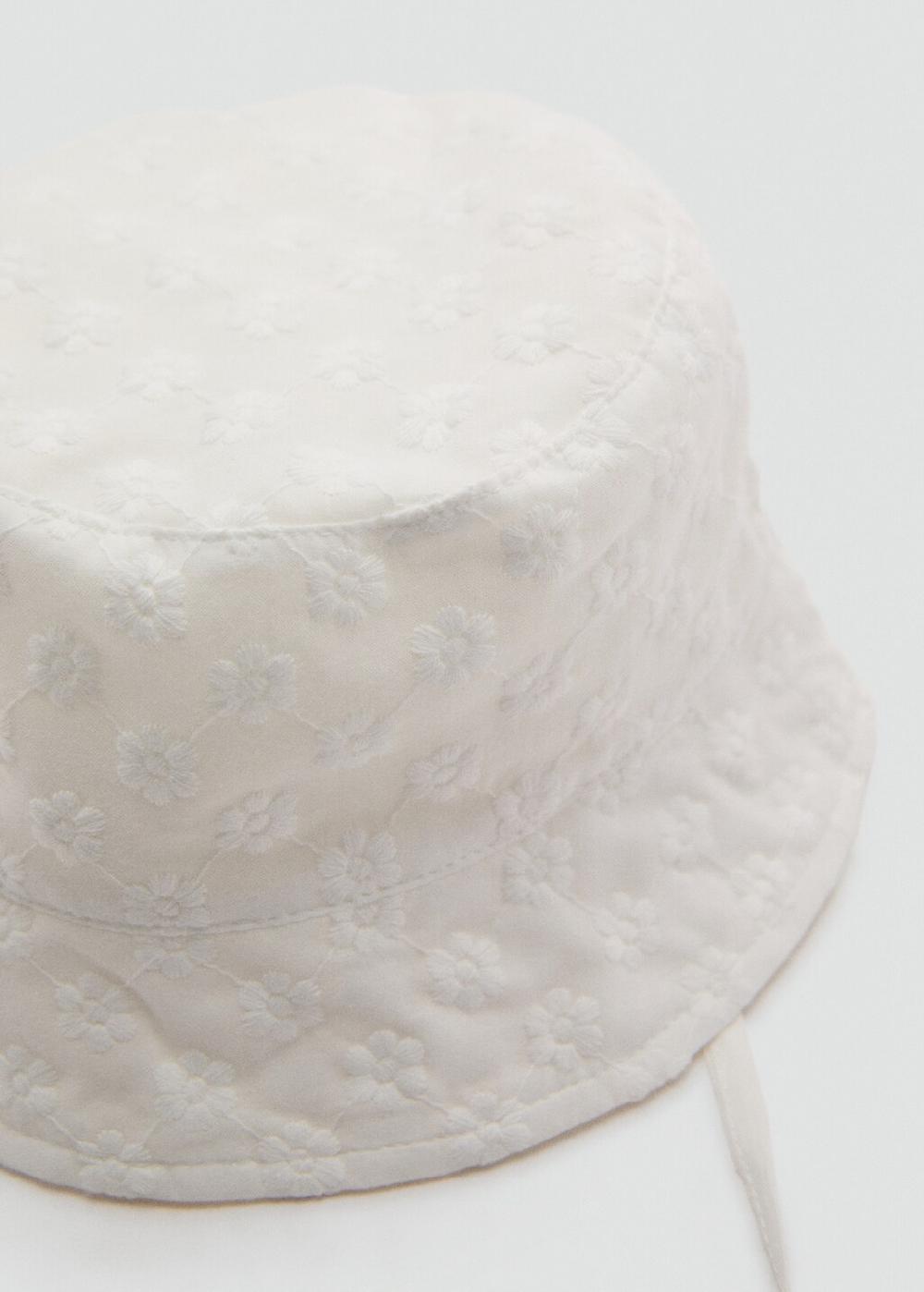 Mango Cappello bucket ricamato