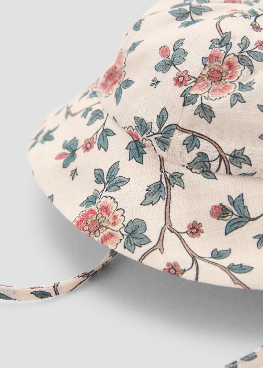 Mango Cappello cotone fiori