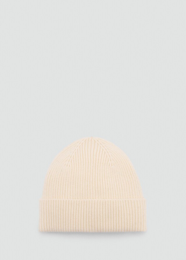 Mango Cappello Misto Lana E Cashmere Coste