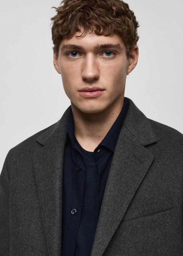 Mango Cappotto Lungo Lana Riciclata