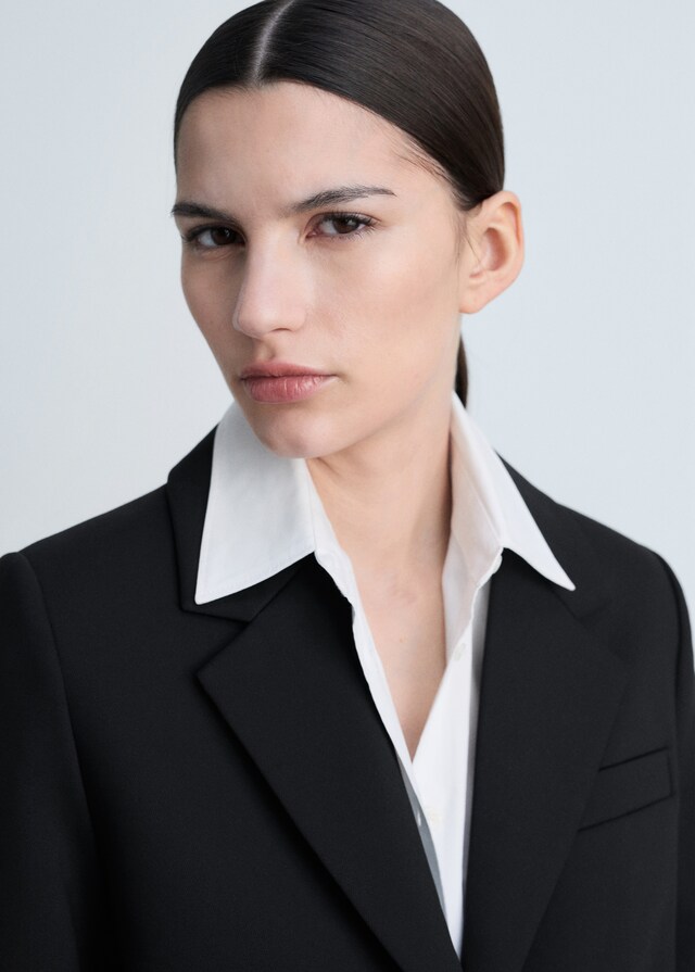 Mango Cappotto Midi Cotone Bottoni