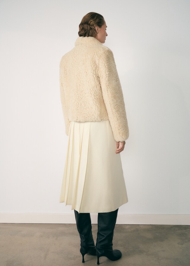 Mango Cappotto Pelle Montone