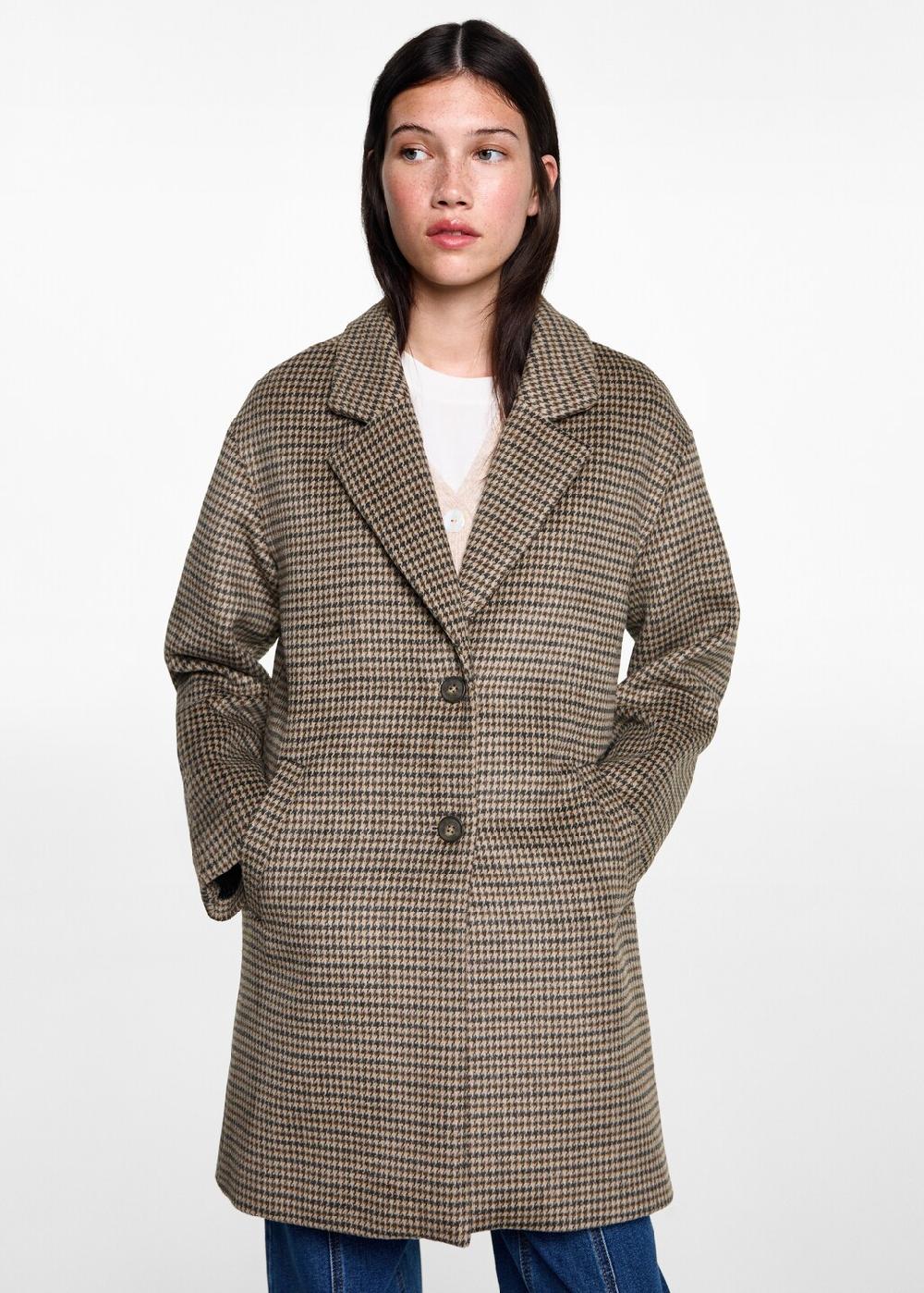 Mango Cappotto pied-de-poule