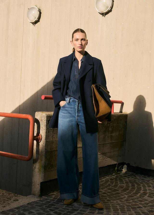 Mango Cappotto Revers Doppia Abbottonatura