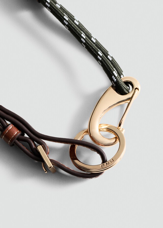 Mango Carabiner Keyring With Combination