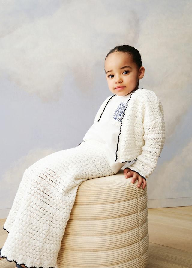 Mango Cardigan Bordi A Contrasto