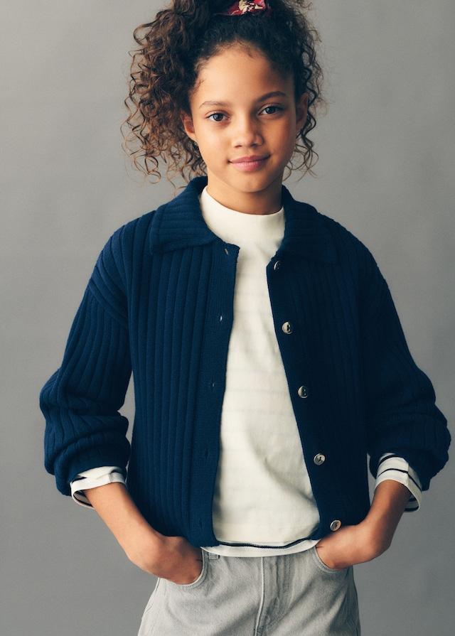 Mango Cardigan Collo Polo