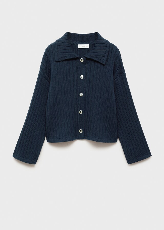 Mango Cardigan Collo Polo