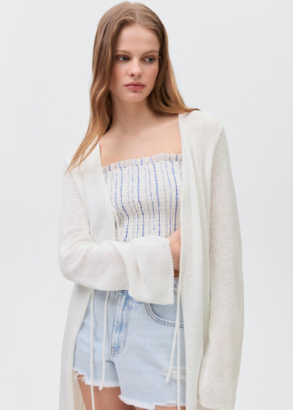 Mango Cardigan lungo maglia