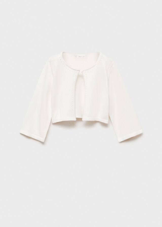 Mango Cardigan Maglia Dettagli Traforati