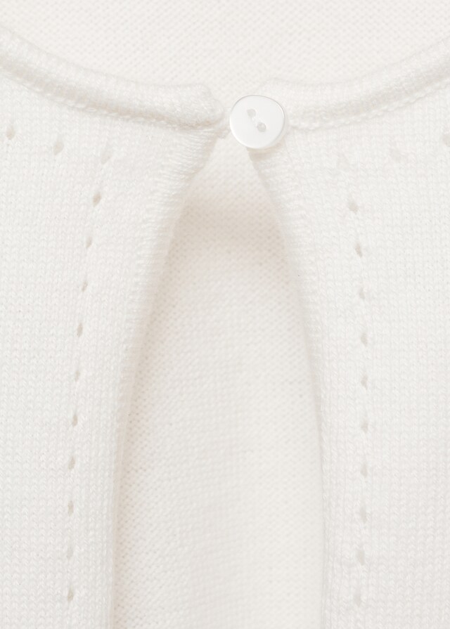 Mango Cardigan Maglia Dettagli Traforati