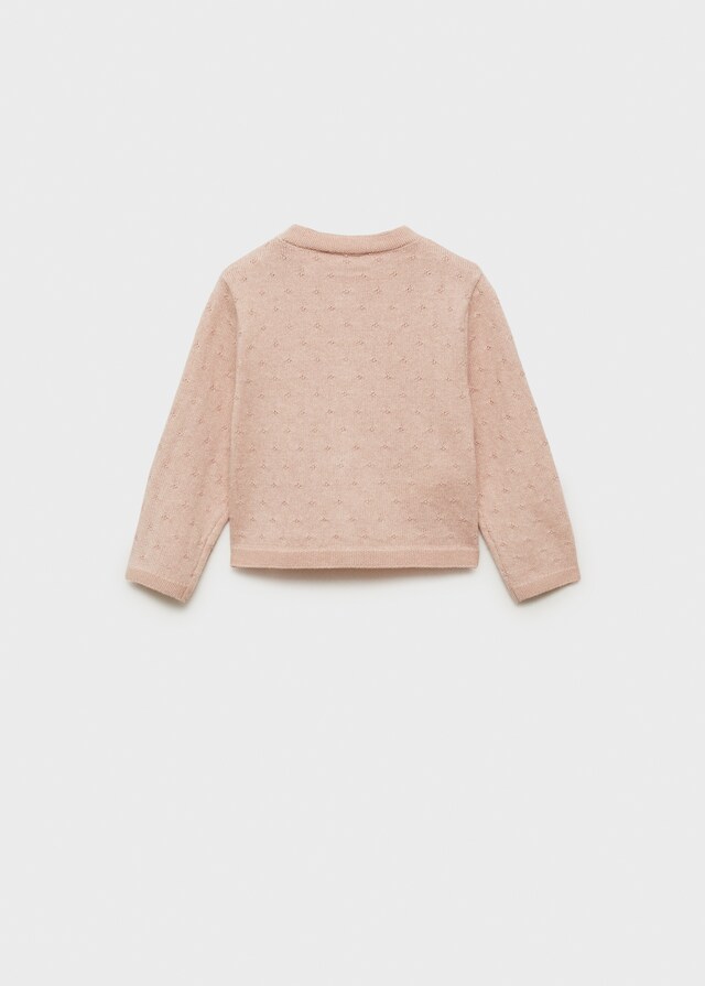 Mango Cardigan Maglia Ricamata