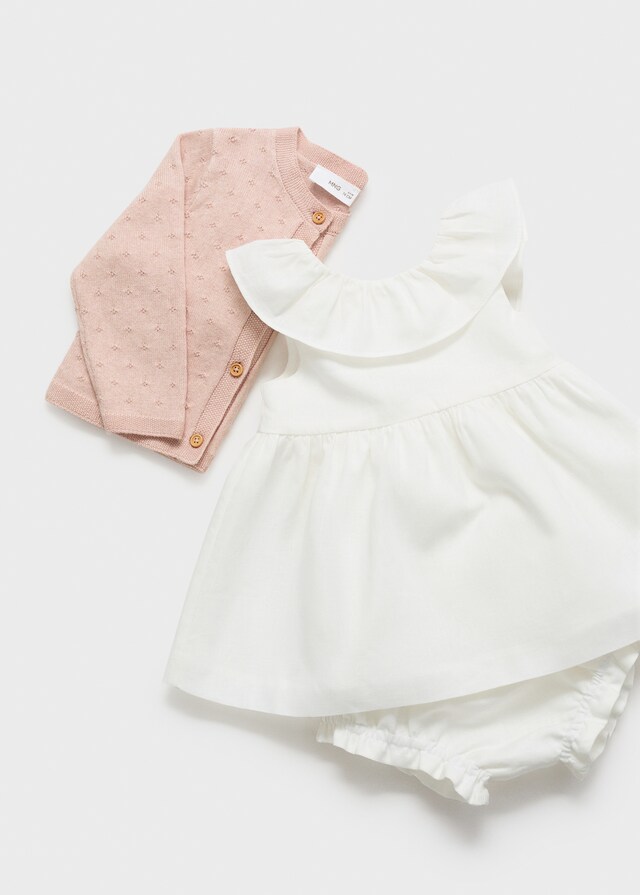 Mango Cardigan Maglia Ricamata