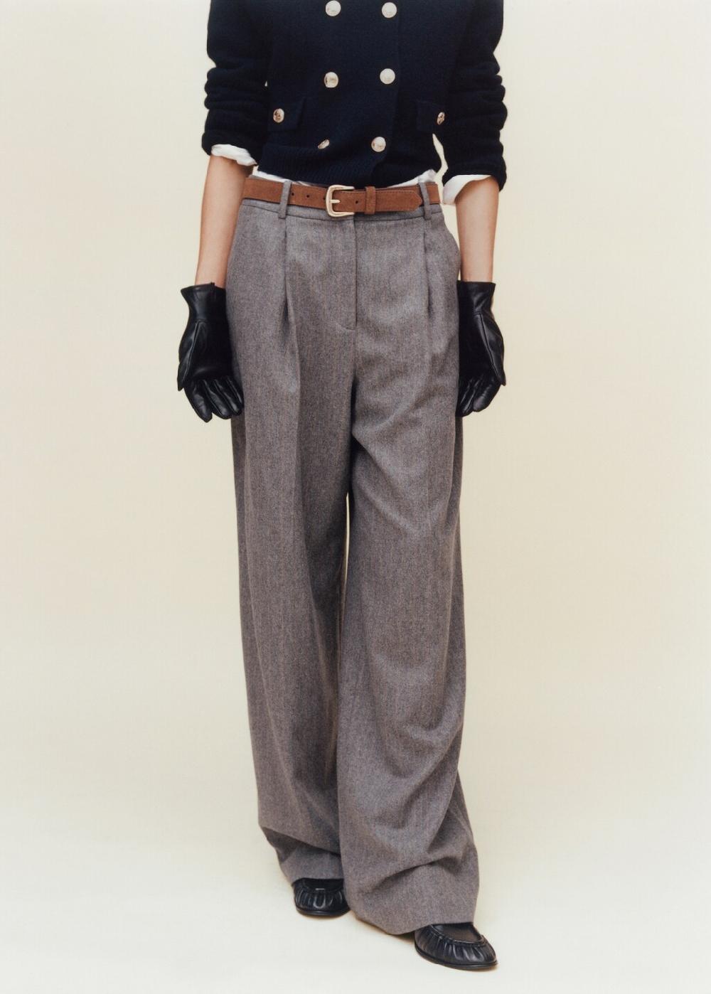 Mango Cintura crosta di cuoio