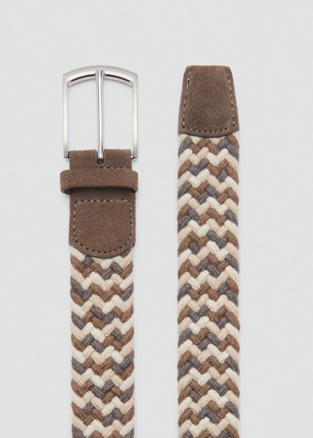 Mango Cintura Elasticizzata Intrecciata Colorata