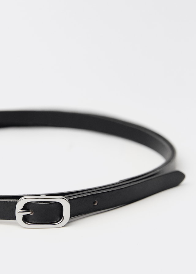 Mango Cintura Pelle Fibbia Ovale